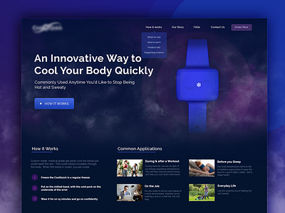 Website for a sport product blue branding branding and identity clean clean design clean ui design flat fog identity minimal purple smoke ui uiux ux web web design webdesign website