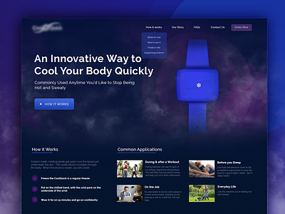 Website for a sport product