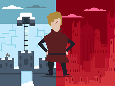 Tyrion | Game of Thrones Vector | Wall and King's Landing design game of thrones hbo illustration kings landing tyrion
