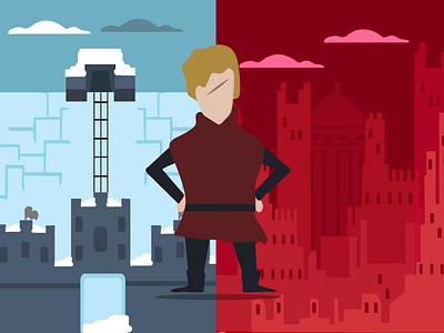 Tyrion | Game of Thrones Vector | Wall and King's Landing design game of thrones hbo illustration kings landing tyrion