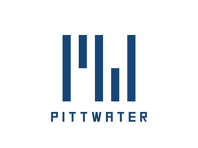 PITTWATER Logo design icon logo