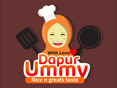 Dapur ummy kitchen logos branding food kitchen