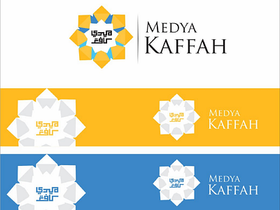 Medya kaffah logo desain art vektor