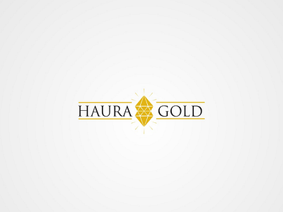 Haura Gold logos design gold
