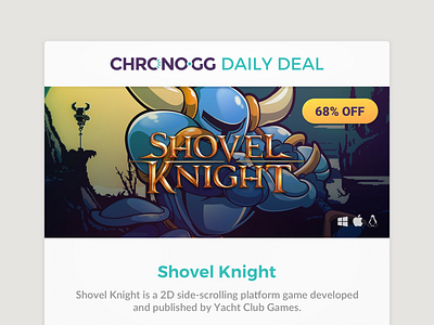 Chrono Daily Deal Email Template