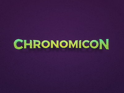 Chronomicon Event Logo branding chrono.gg gaming logo logo design vector wordmark