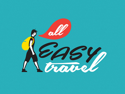 All Easy Travel logo brand graphic design id logo