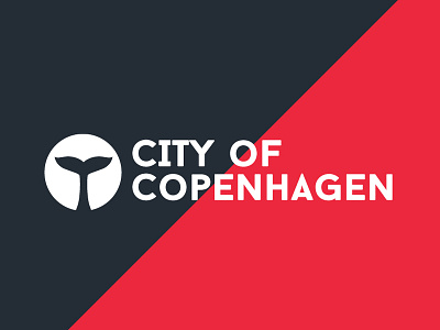 Copenhagen city brand branding design flat icon illustration logo
