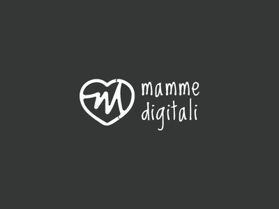 Mamme Digitali logo branding design logo typography vector
