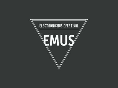 EMUS | Electronic Music Festival logo branding design flat logo vector