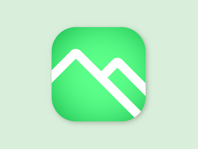 Alpine Passes app icon flat app icon logo illustration vector design