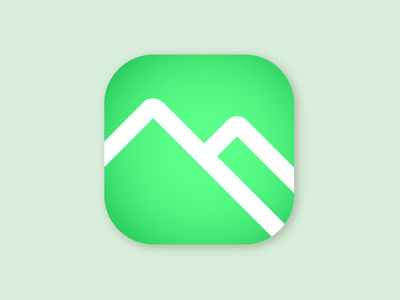 Alpine Passes app icon app design flat icon illustration logo vector