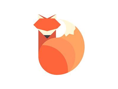 Mr. Fox angular cool fox foxes minimal orange red simple