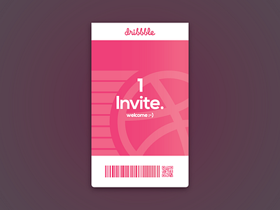 1 Dribbble Invite! dribbble invitation dribbble invite invitation invite pass ticket