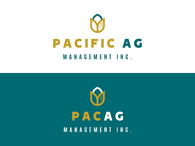 Pacific AG Minimal Rebrand agriculture bold bold font bold icon design farming flat industrial logo minimal pistachio rebrand rebranding simple typography