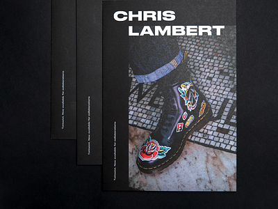 Chris Lambert - Tattoo Collaborations Book boot boots branding design dr martens leaflet leaflet design logo print stationery tattoo tattoo art tattoo artist