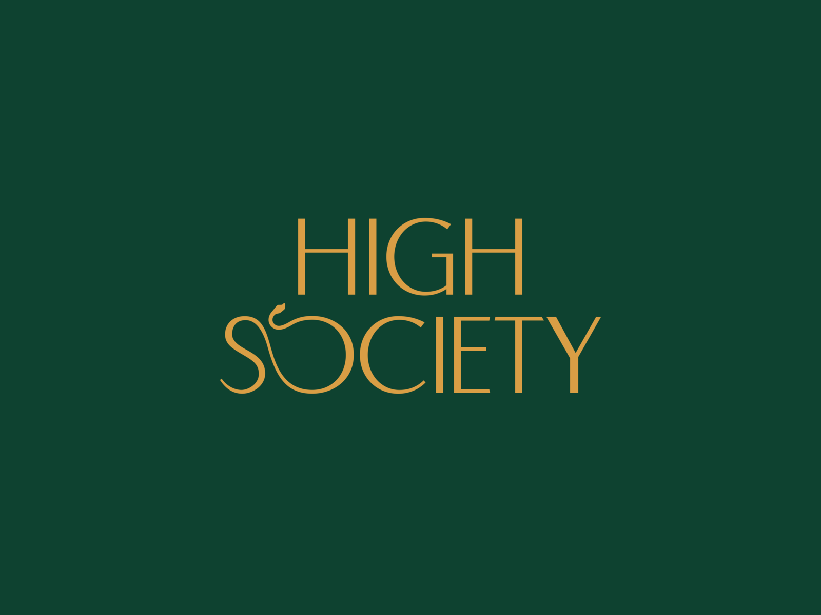 High Society Logo by Few and Far on Dribbble