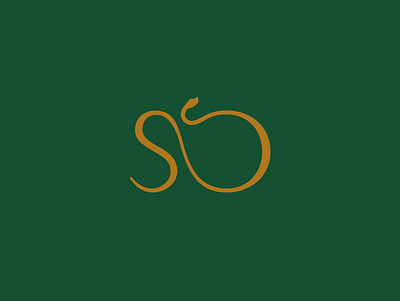 High Society Marque branding design elegant flat logo mark marque snake snake logo