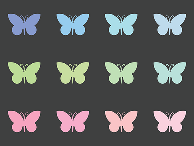 Pastel Butterflies