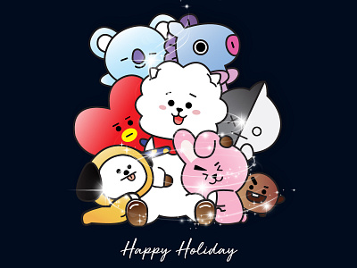 Practice coloring with BT21