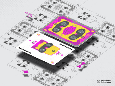 The Jolly Joker - New Year 2021 - animation art direction celebration graphic designers happy new year illusion illustration jolly joker new year newyeareve op art playing card quarantine sketching