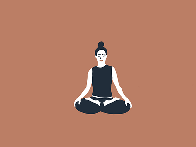 meditation after effects animated animation animation 2d animation after effects design flat gif illustration meditation motion motion design motiongraphics vector yoga