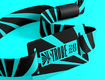STROBE | Wristband brand brand and identity branding design identity logo logo design music festival packaging stripes vector wristband