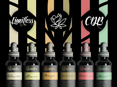 Limitless CBD Oils brand brand and identity brand design brand identity branding branding design cbd logo cbd oil cbdoil identity identity branding identity design identity designer logo logo design packaging packaging design packaging mockup packagingdesign vector