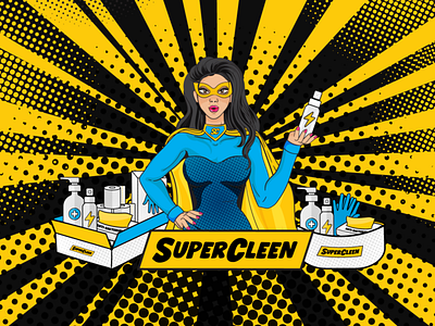 SuperCleen Branding & Illustrations