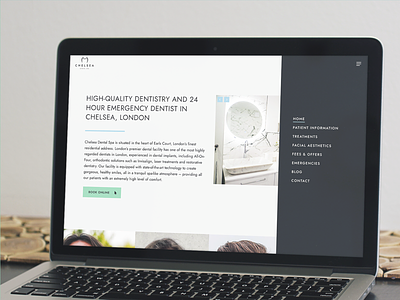 Chelsea Dental Spa 🇬🇧 London branding digital marketing newwebsite rebrand web design website