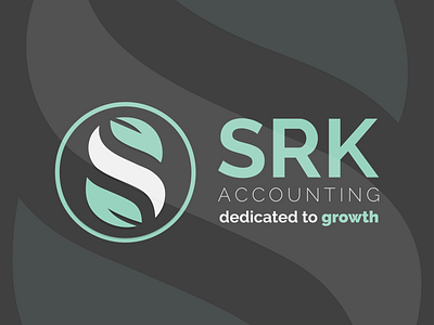 SRK Accounting Rebrand brand and identity branding design flat icon identity lettering logo logo a day minimal type vector