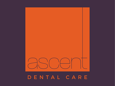 Rebrand for Ascent Dental Care brand brand and identity branding design icon identity illustration illustrator lettering logo logo a day logo design branding identity minimal type vector