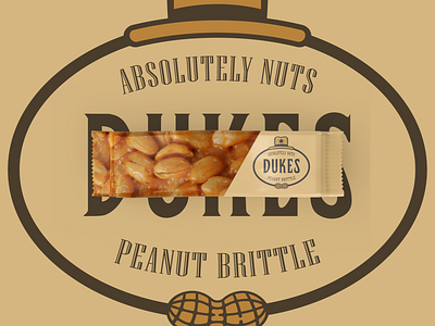 Absolutely Nuts 🥜 Peanut Brittle brand brand and identity brand design brand identity branding branding design identity logo logo design logodesign packaging packaging design packaging mockup packagingdesign