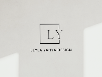 Logo for an Interior Designer branding design figma identity interior designer logo photoshop typography ui