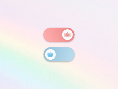 On/off toggle switch buttons dailyui015 figma toggle ui design vector webdesig