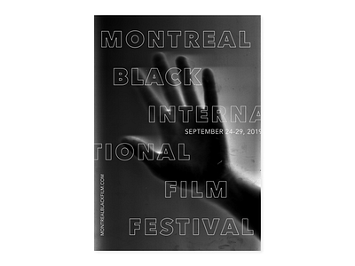 Montreal International Black Film Poster competition figma poster