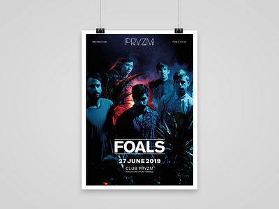 FOALS concert flyer