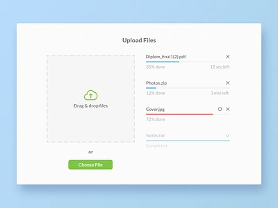 Uploading file manager clear design daily ui dailyui031 design figma file upload simple design ui designer uploading