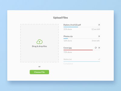 Uploading file manager clear design daily ui dailyui031 design figma file upload simple design ui designer uploading