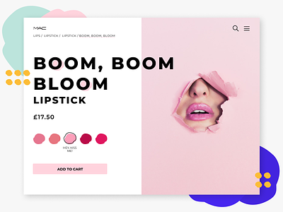 Customize Product customize product dailyui033 mac memphis design pink product product card redesign web web deisgn web page