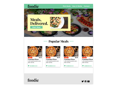 Foodie Concept Landing Page