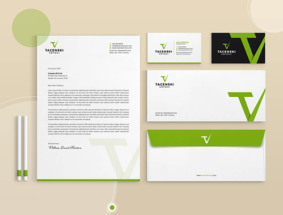 Stationery Package Design | Tacenski Vrtovi abstract branding business card design envelope flat flat design letterhead minimal stationery