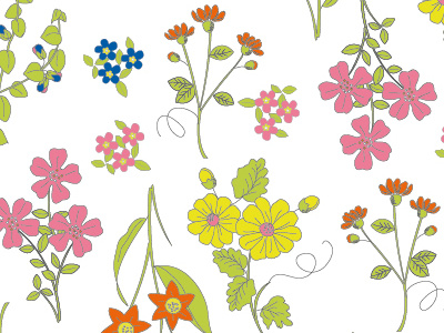 Mallorca Girl Collection artwork collection design floral girl motif pattern summer textile