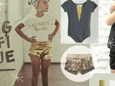 Gold Mood. Summer Luxury Collection Boys and Girls design fashion graphic kids retail