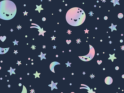 Cosmic design illustration kids patterns retail textile vector