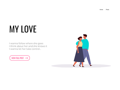 Love art blog concept design love post web webdesign