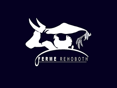 Visual brand identity design for farm rehoboth - white brand design branding farm farm logo farming logo