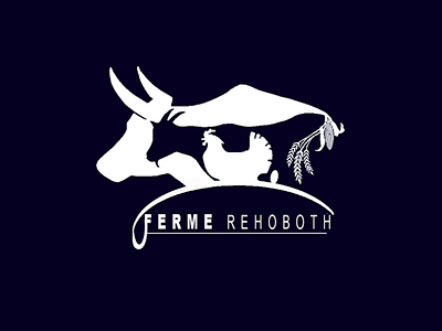Visual brand identity design for farm rehoboth - white