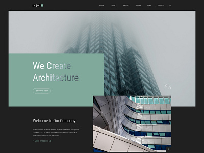Project 11 - Architecture Layout architechture building business creative design home homepages landing landing page layout web website