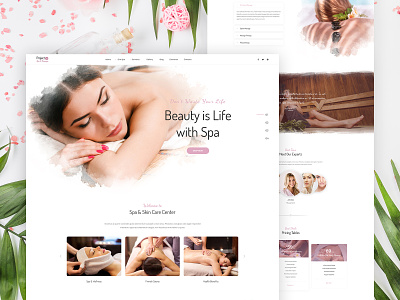 Project 11 - Spa Layout beauty beauty spa clean design homepage landing lifestyle luxury re design relax spa spa website website
